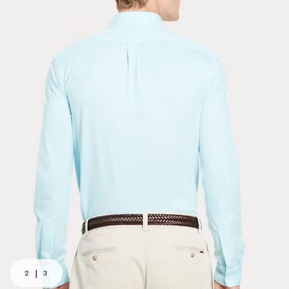 Ralph lauren Polo iconic Oxford Button Down shirt in  Agean Blue EUC - Picture 7 of 14